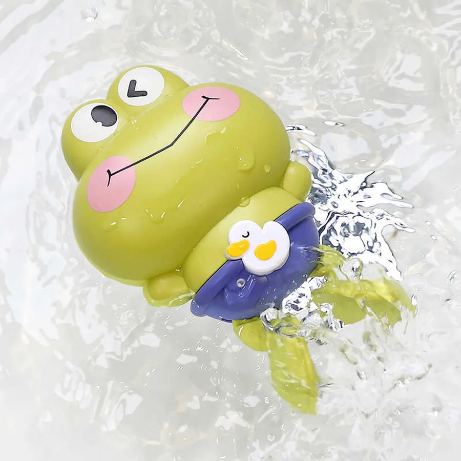 Bathing clockwork toy cartoon swimming frog