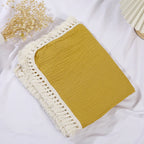 Cute Bear Cotton Baby Blanket for Newborn Plaid Muslin Squares Infant Swaddle Blanket Babies Accessories Bedding Thin Quilt