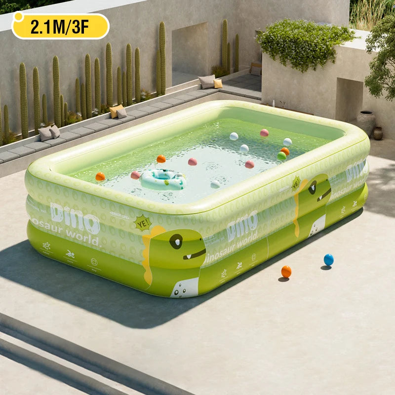 BIG Inflatable Swimming Pool baby Pools 2.6/2.1/1.8/1.5M Removable Above Ground  Children Large Family Party Pools Outdoor games