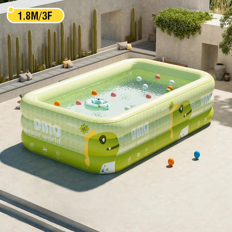 BIG Inflatable Swimming Pool baby Pools 2.6/2.1/1.8/1.5M Removable Above Ground  Children Large Family Party Pools Outdoor games