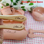 8Pcs/5Pcs Silicone Tableware For Kids Baby Feeding Set