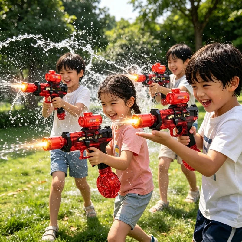 Simulated Firing Children Electric Water Guns Continuous Shooting Automatic Water Blasters Summer Outdoor Beach Pool Kids Toys