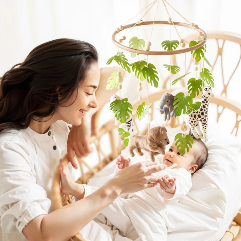 Forest Friends Baby Crib Mobile & Hanging Rattle