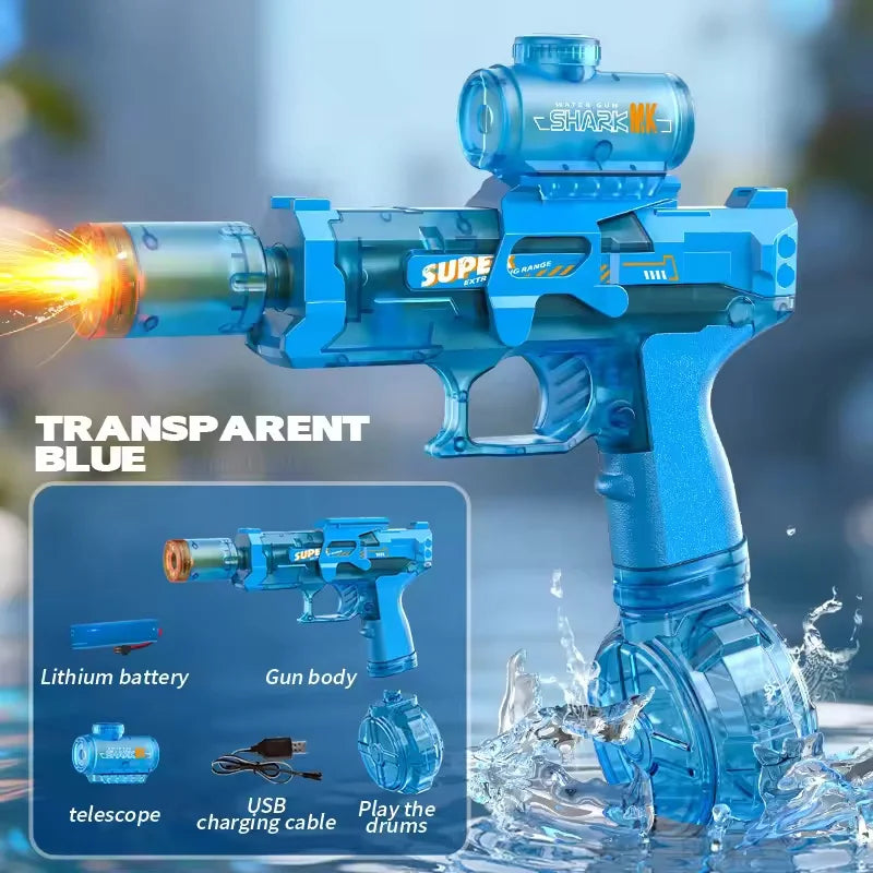 Simulated Firing Children Electric Water Guns Continuous Shooting Automatic Water Blasters Summer Outdoor Beach Pool Kids Toys