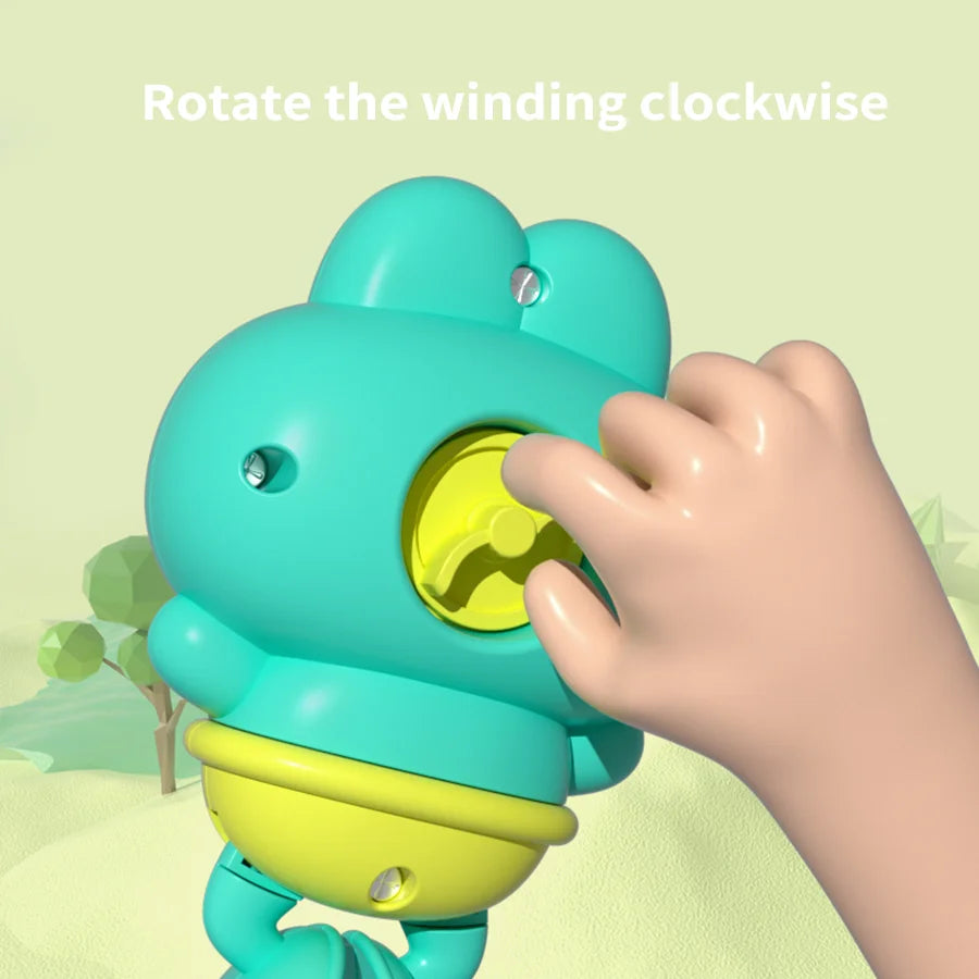 Bathing clockwork toy cartoon swimming frog