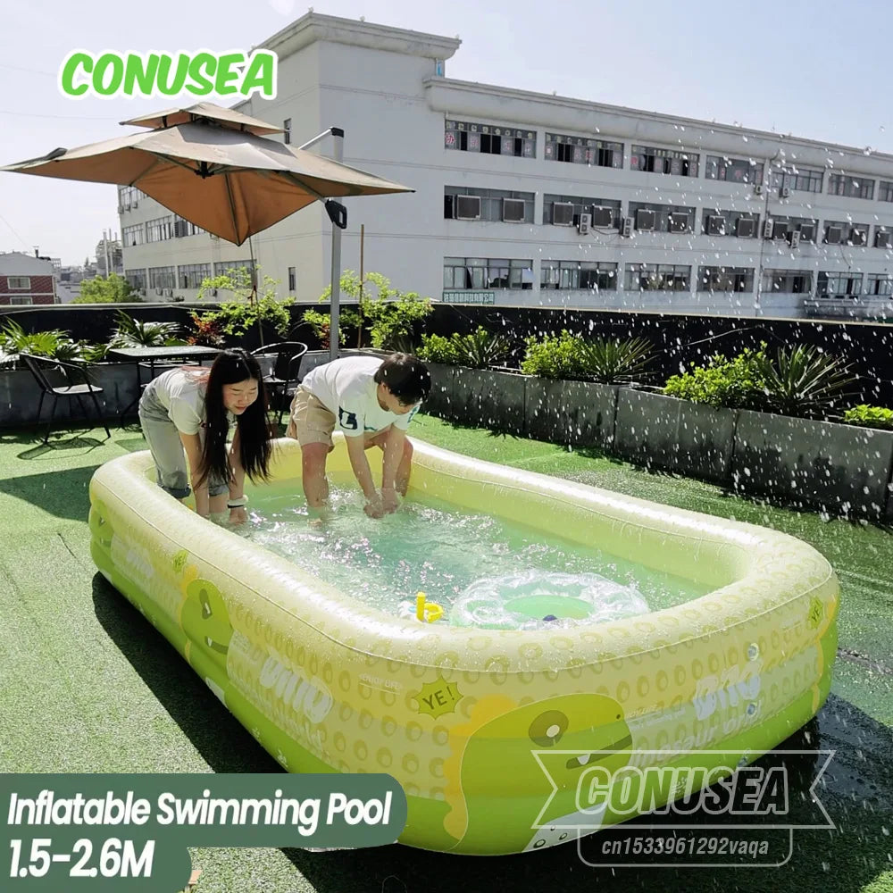 BIG Inflatable Swimming Pool baby Pools 2.6/2.1/1.8/1.5M Removable Above Ground  Children Large Family Party Pools Outdoor games