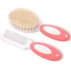 Baby Hair Brush Set for Newborn Toddlers Soft Bristles Silicone Cradle Cap Massaging Brush Infant Hair Care Bathing Soft Comb