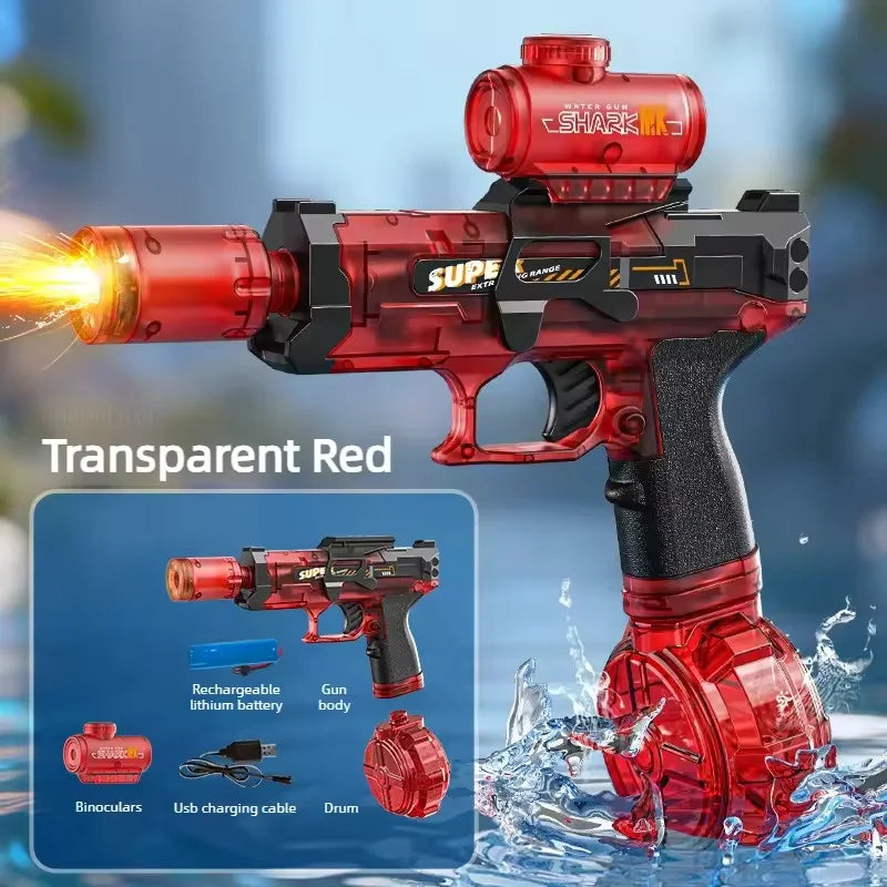 Simulated Firing Children Electric Water Guns Continuous Shooting Automatic Water Blasters Summer Outdoor Beach Pool Kids Toys