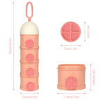 3/4-layer storage box, independent layered milk powder compartments, food storage box, baby food container suitable for travel