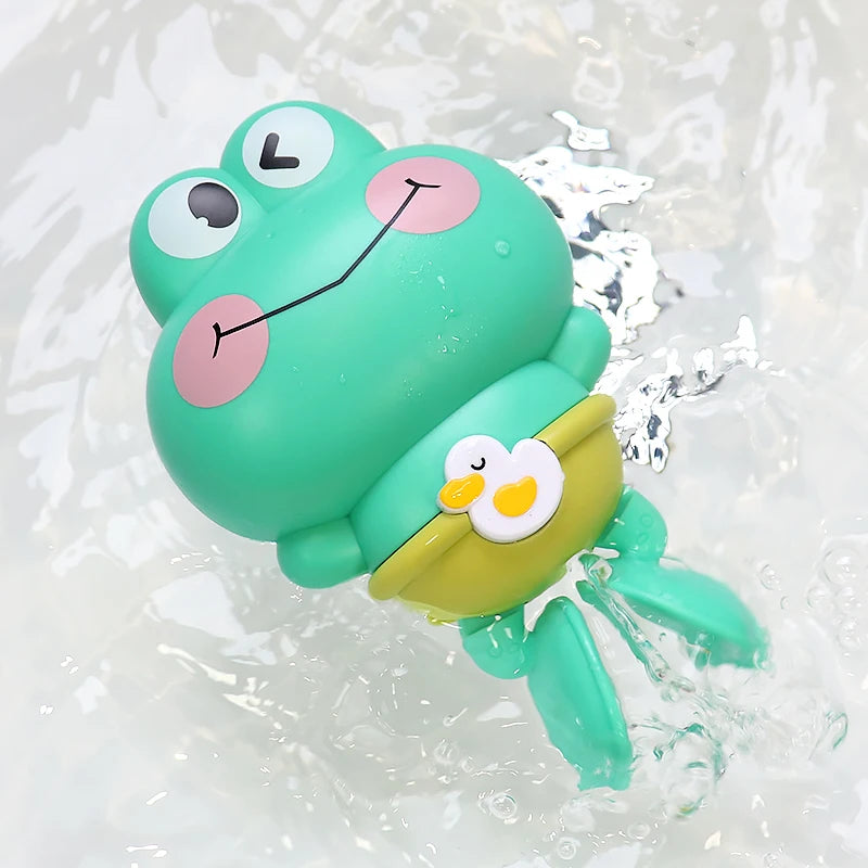 Bathing clockwork toy cartoon swimming frog