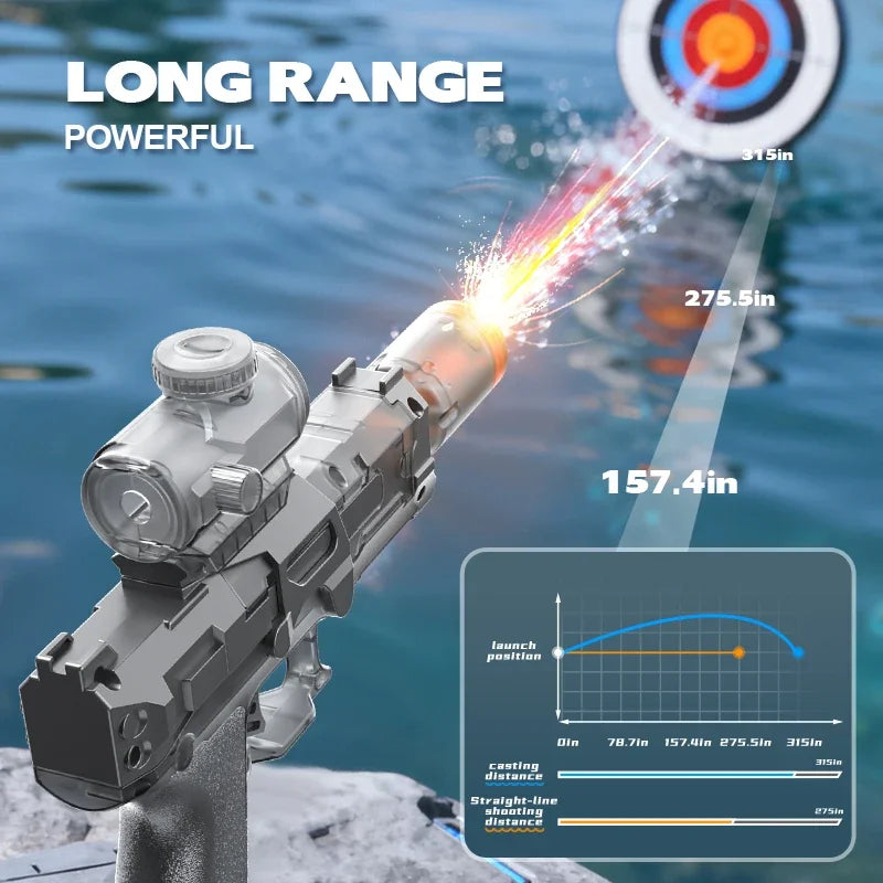 Simulated Firing Children Electric Water Guns Continuous Shooting Automatic Water Blasters Summer Outdoor Beach Pool Kids Toys