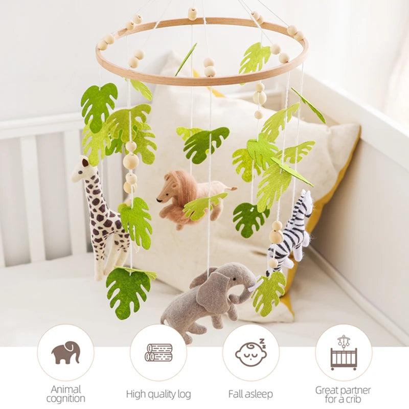 Forest Friends Baby Crib Mobile & Hanging Rattle