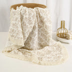 Cute Bear Cotton Baby Blanket for Newborn Plaid Muslin Squares Infant Swaddle Blanket Babies Accessories Bedding Thin Quilt
