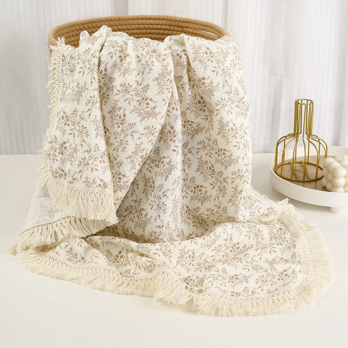 Cute Bear Cotton Baby Blanket for Newborn Plaid Muslin Squares Infant Swaddle Blanket Babies Accessories Bedding Thin Quilt