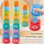 Stacking Cups - Toddler Toy Age 1-2 Learning Montessori Toys for 1 Year Old Boy Baby Stacking Cups 12-18 Months