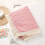 Cute Bear Cotton Baby Blanket for Newborn Plaid Muslin Squares Infant Swaddle Blanket Babies Accessories Bedding Thin Quilt