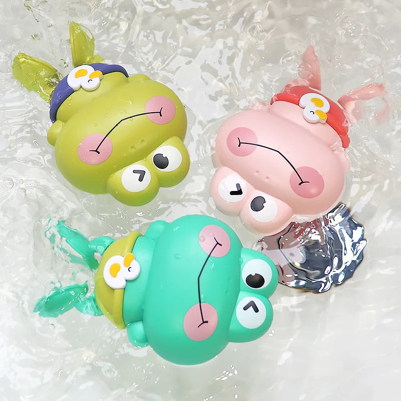 Bathing clockwork toy cartoon swimming frog