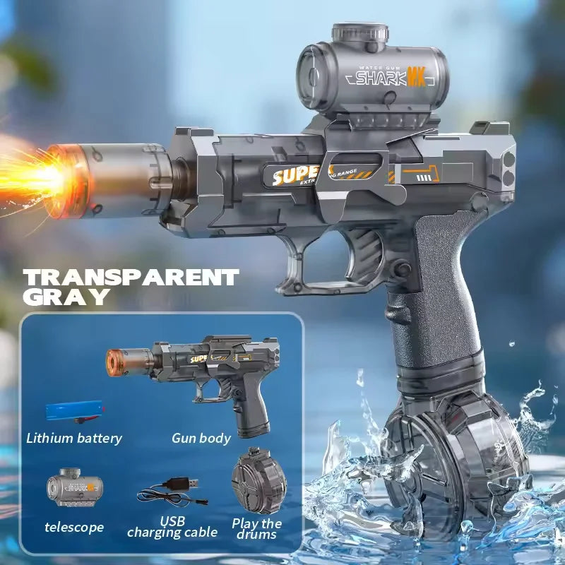 Simulated Firing Children Electric Water Guns Continuous Shooting Automatic Water Blasters Summer Outdoor Beach Pool Kids Toys